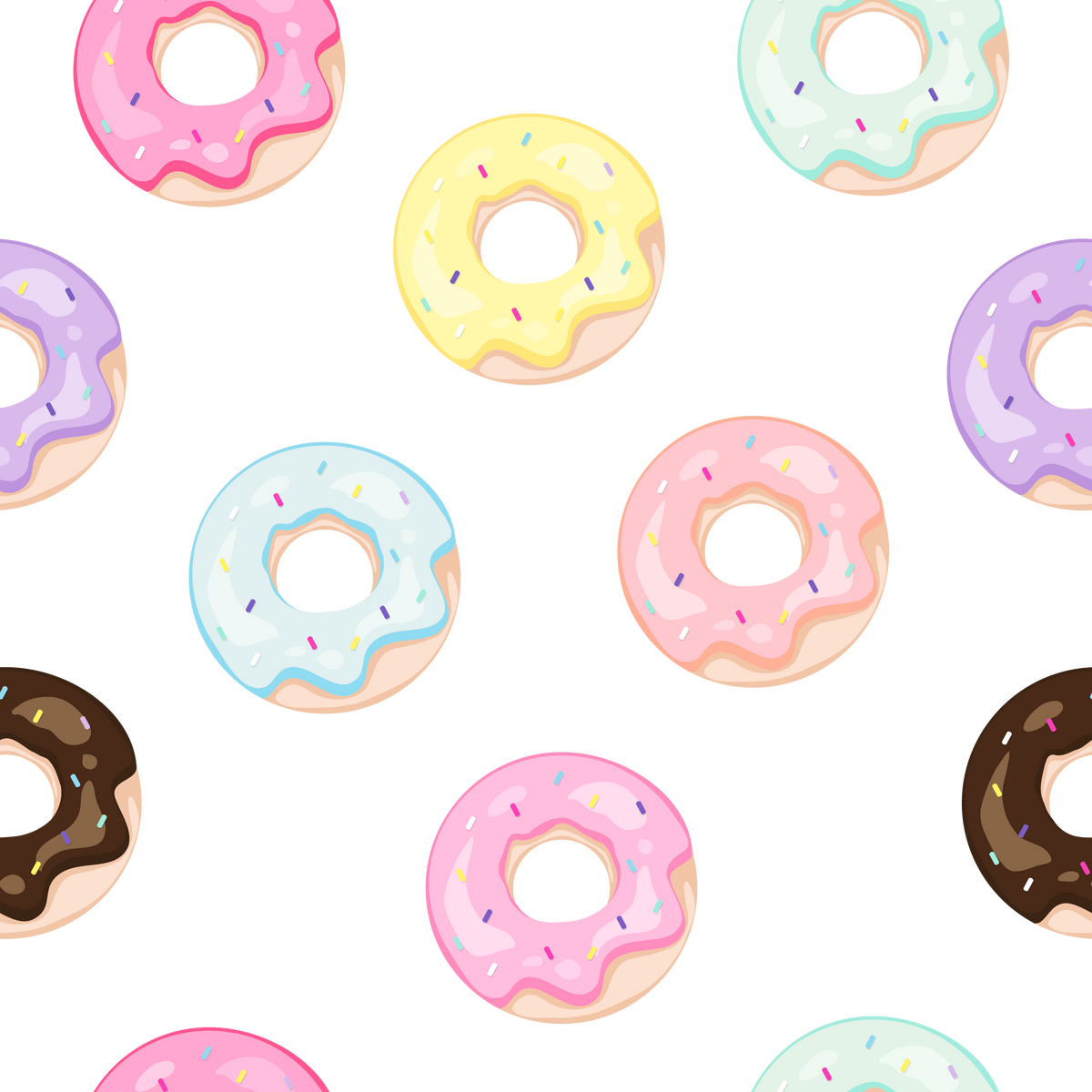 Seamless Donuts Background